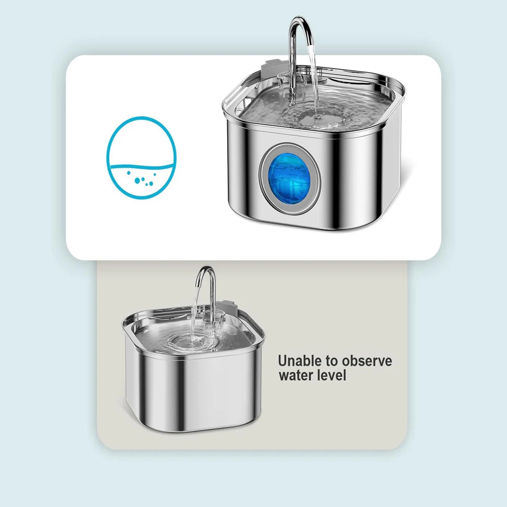 Stainless Steel Pet Water Fountain